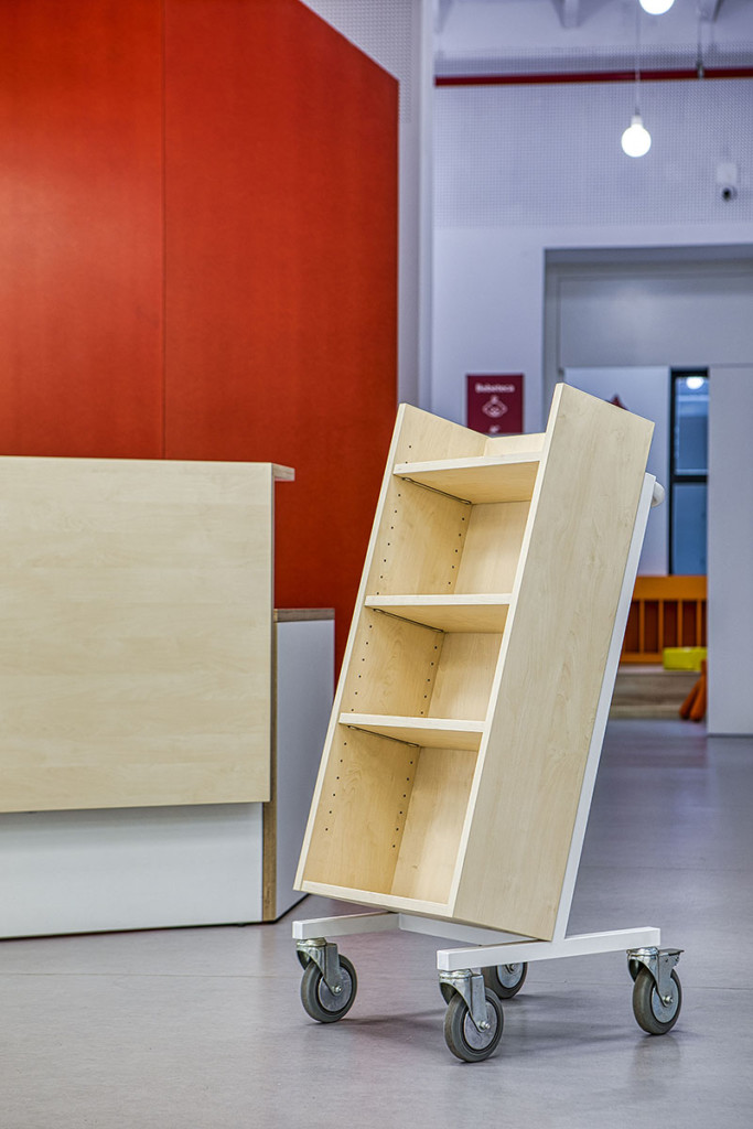 Wooden cart on one side