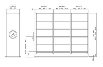 Archivo rodante compacto - Metalundia
