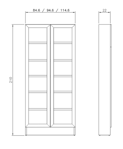 Estantería para medios audiovisuales - Metalundia