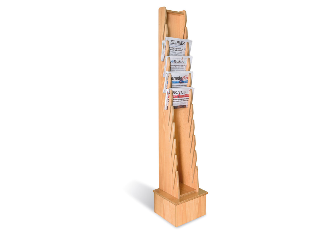 Vertical Newspaper Display Stand