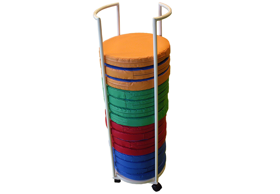 Vertical cart for cushions