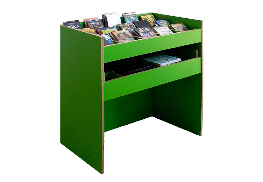 Wooden audiovisual media display stand