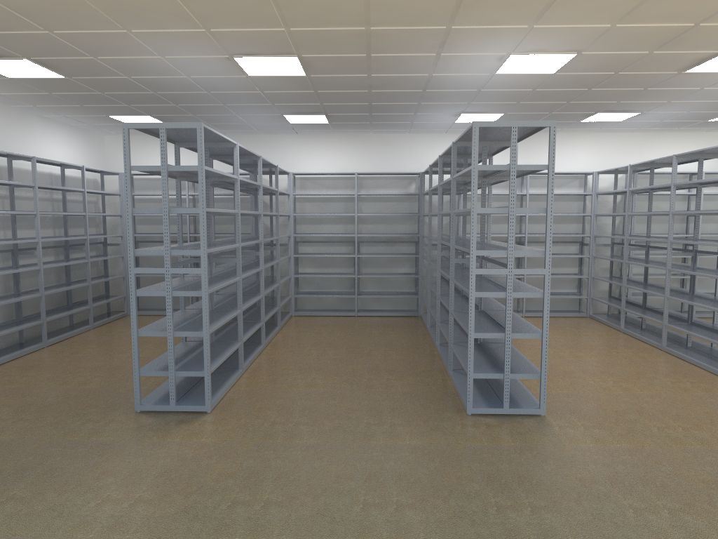 3 ESTANTERÍAS FIJAS METÁLICAS DE DEPÓSITO. CORTÁZAR