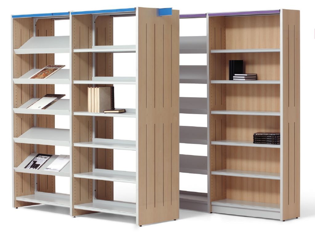 7 ESTANTERÍAS DE BIBLIOTECAS. NEOLUNDIA